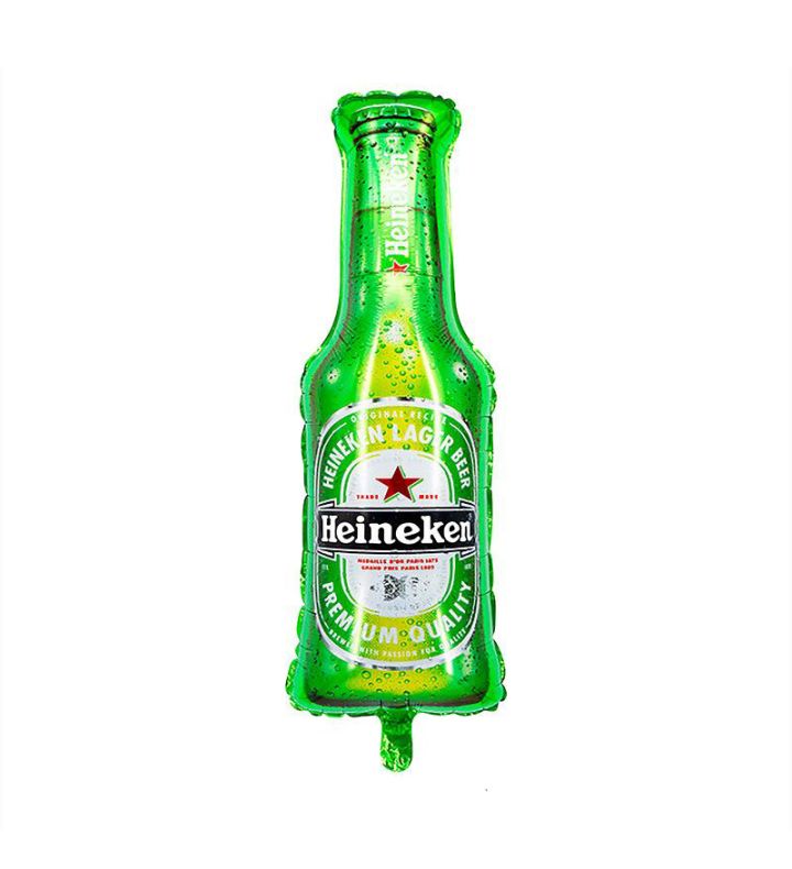 37cm x 91cm Heineken Beer Bottle Foil Balloon