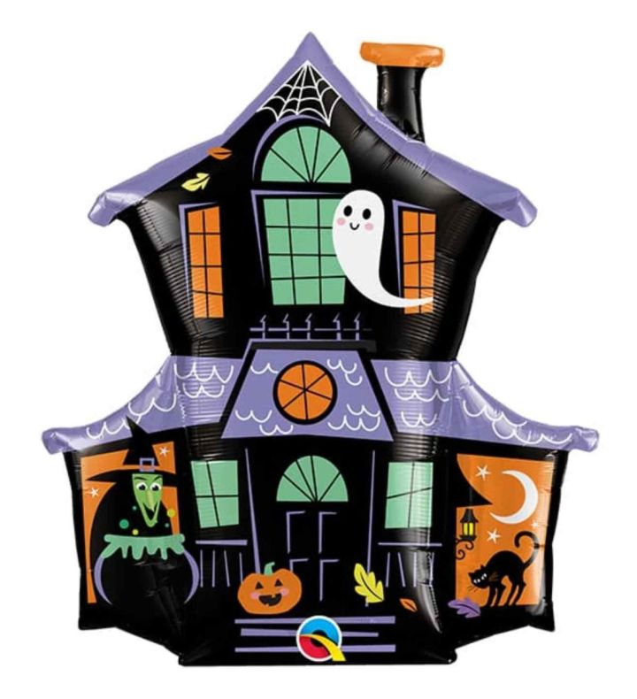 37" Halloween Haunted House Foil Balloon