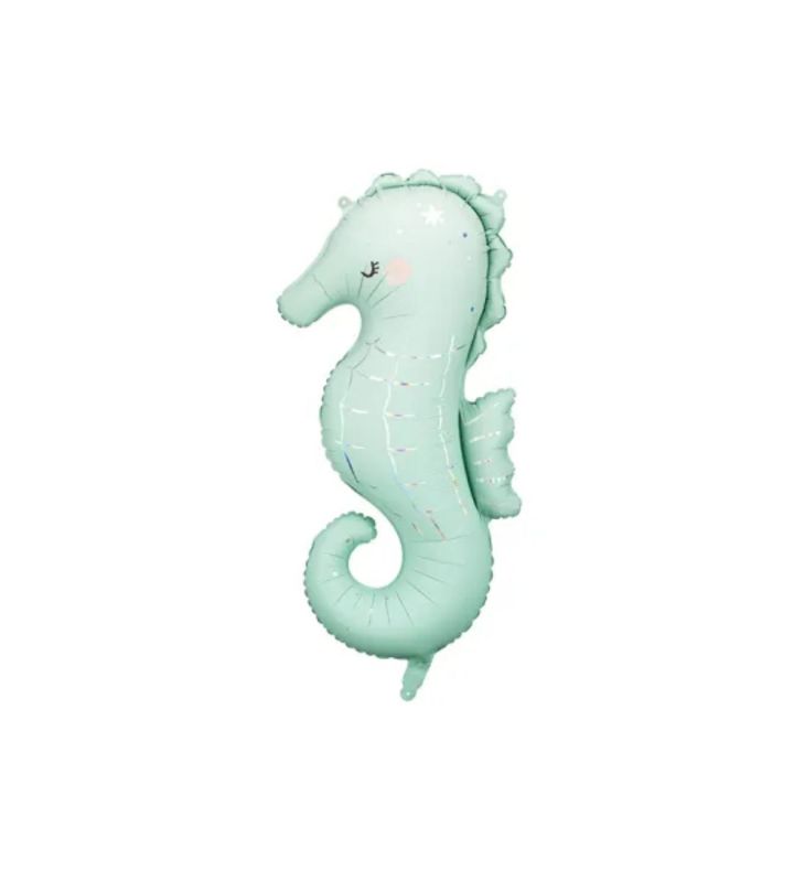 38" Seahorse Foil Balloon Party Deco