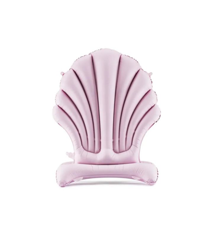 38" Shell Pastel Pink Foil Balloon
