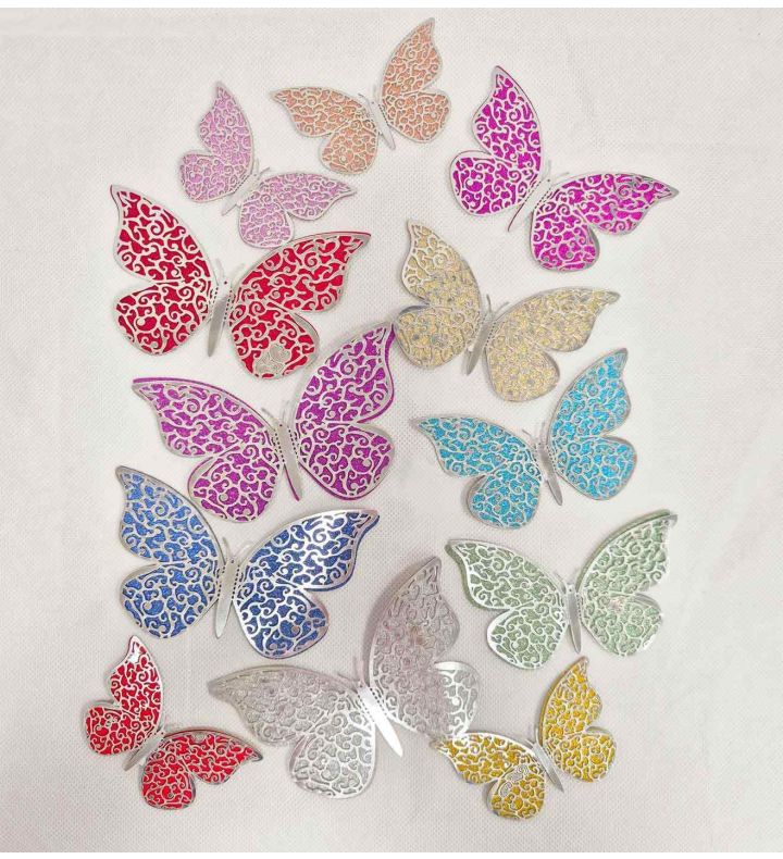 3D Coulourful Butterfly Decoration