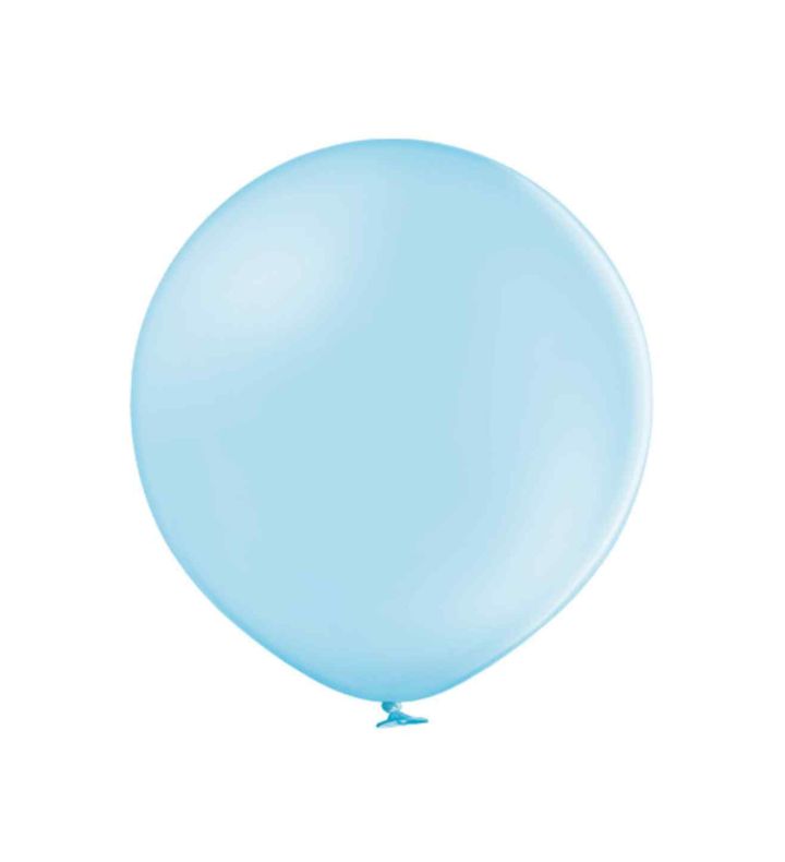 3ft Belbal Pastel Sky Blue Latex Balloon 2ct