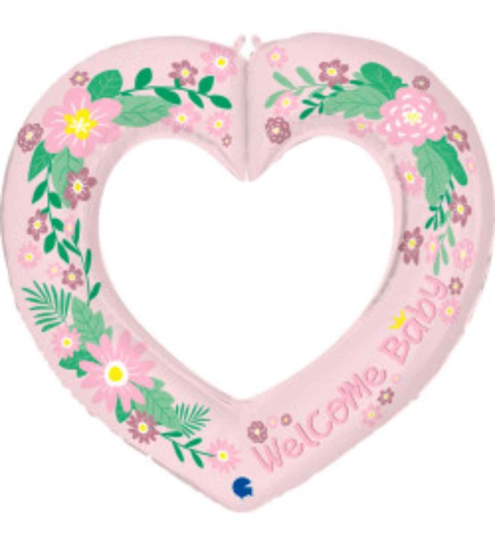 41" Grabo Linky Heart Baby Girl Shape