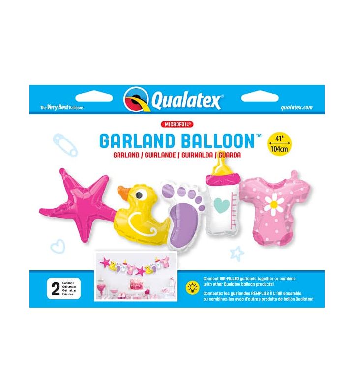 41" Baby Girl Banner Foil Balloon