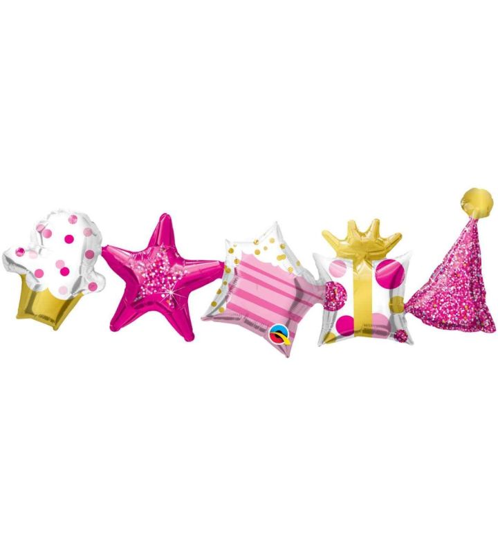 41" Birthday Garland Foil Balloon