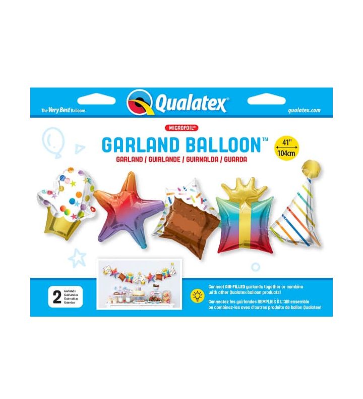 41" Birthday Garland Foil Balloon