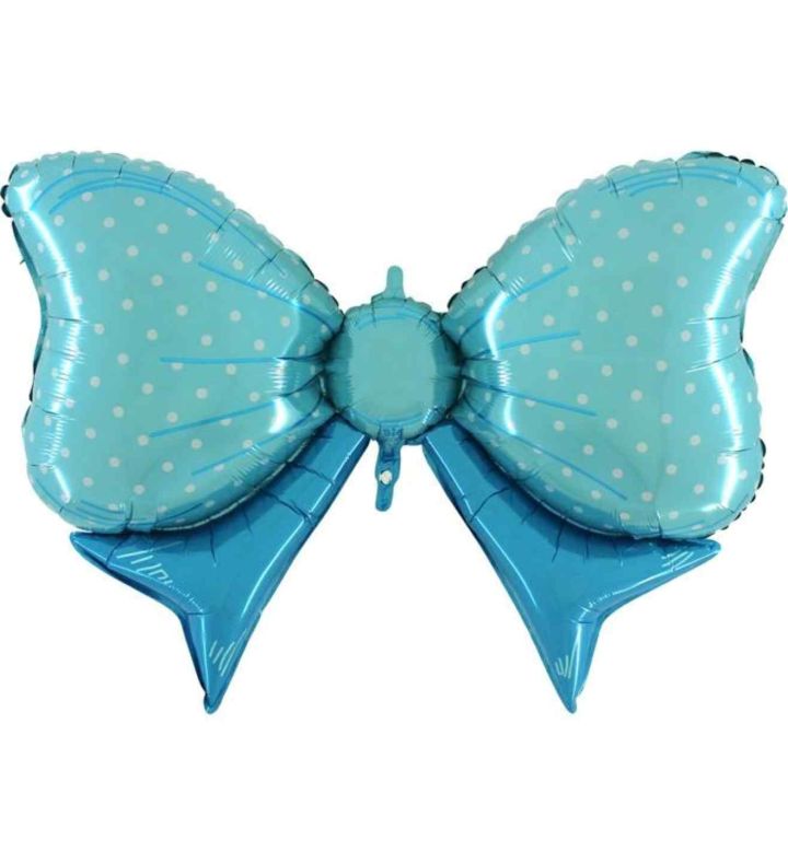 43" Grabo Light Blue Bow Shape