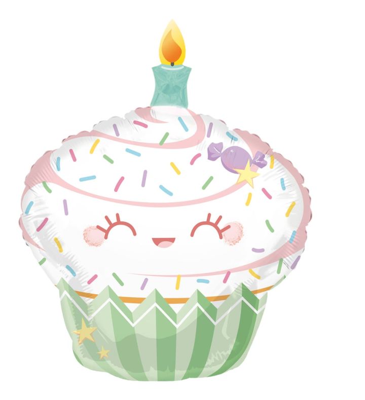 36" Happy Cake Foil Balloon