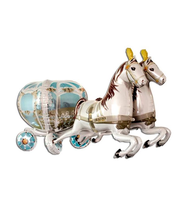 47" Grabo Wedding Carriage Wonderloon Foil Balloon