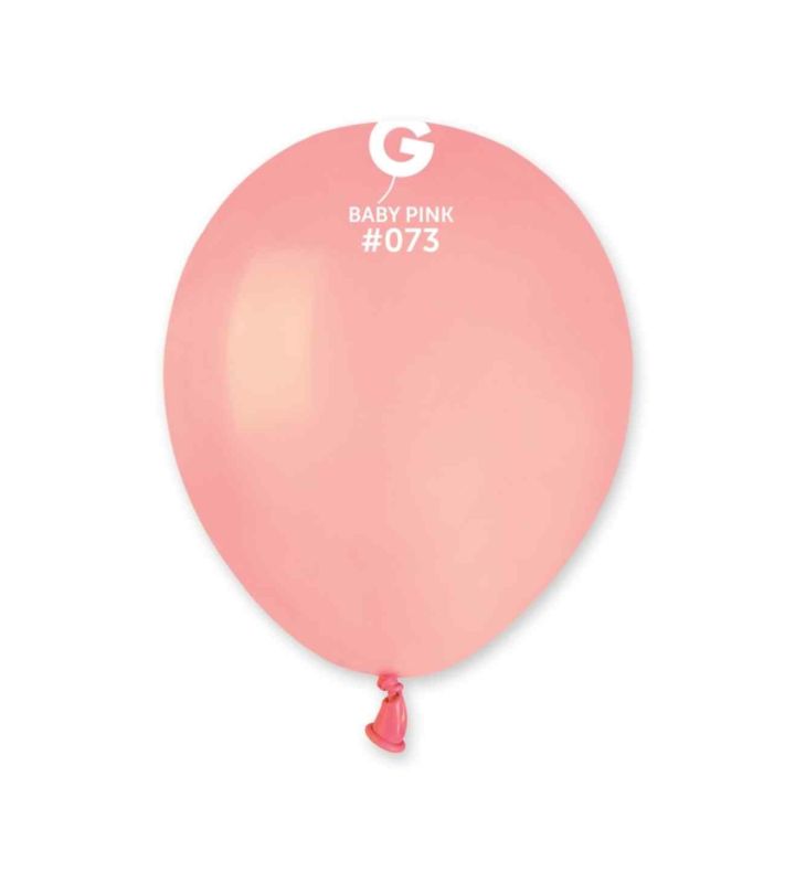 5" Gemar Baby Pink 073 Latex Balloons 50ct