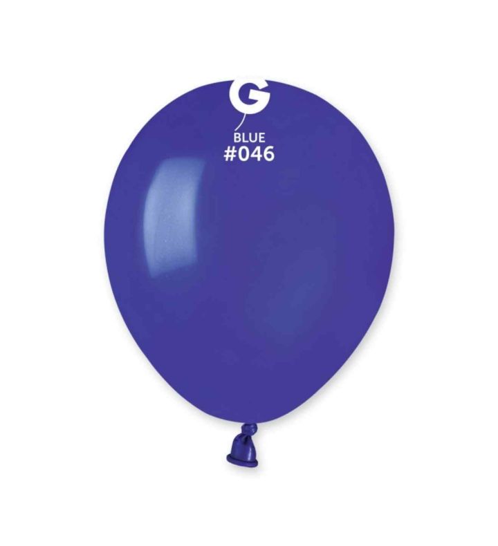 5" Gemar Royal Blue 046 Latex Balloons 50ct