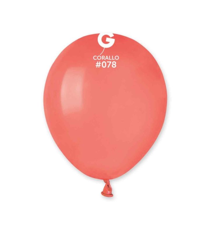 5" Gemar Corallo 078 Latex Balloons 50ct