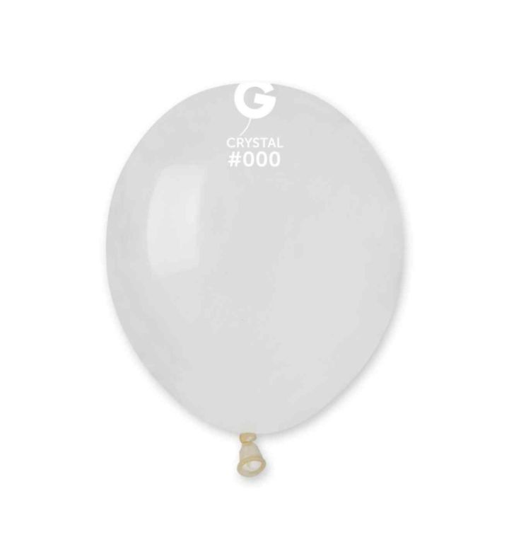 5" Gemar Crystal 000 Latex Balloons 50ct