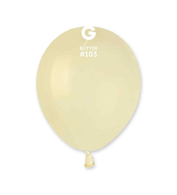 5" Gemar Butter 103 Latex Balloons 50ct