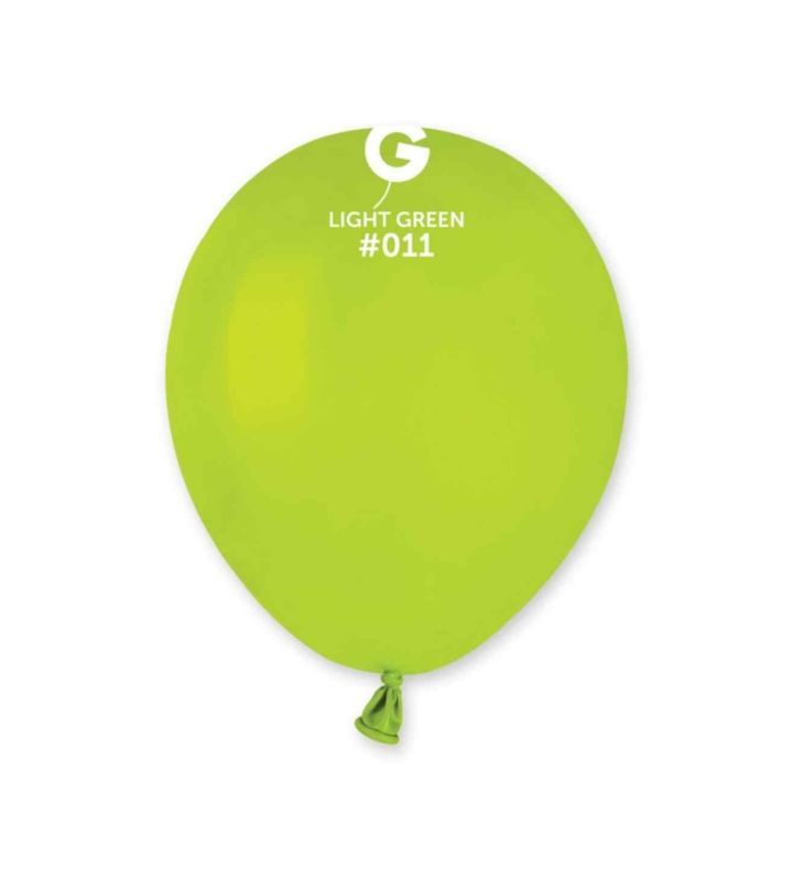 5" Gemar Light Green 011 Latex Balloons 50ct