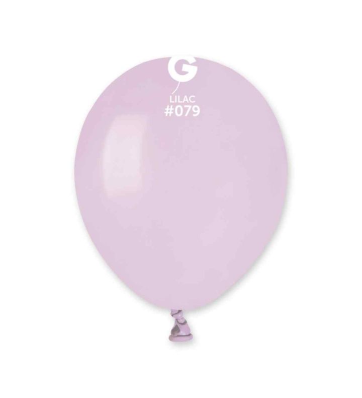 5" Gemar Lilac 079 Latex Balloons 50ct