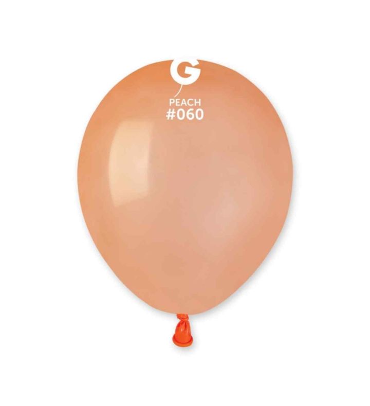 5" Gemar Peach 060 Latex Balloons 50ct