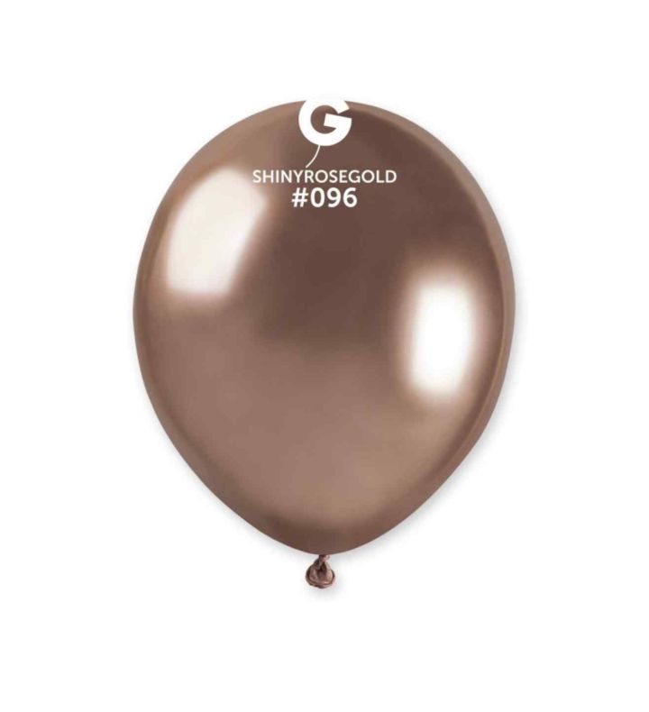 5" Gemar Shiny Rose Gold 096 Latex balloons 50ct