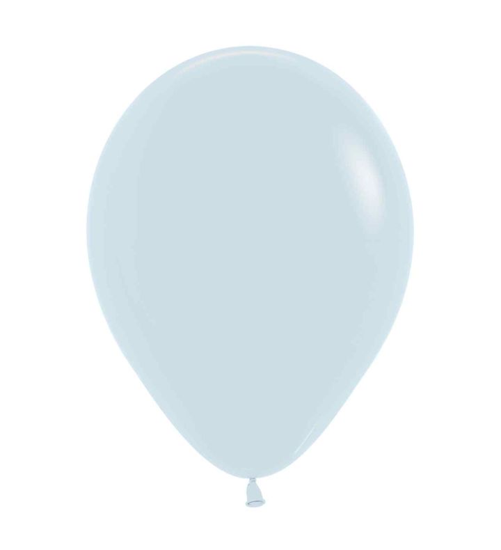 5" Sempertex Fashion White 005 Latex Balloons 50ct