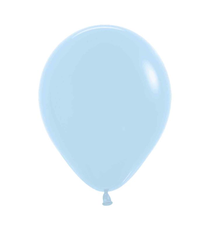 5" Sempertex Pastel Matte Blue 640 Latex Balloons 50ct