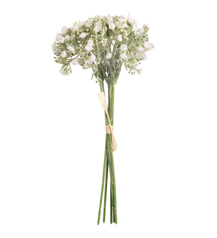 Mini White Closed Gypsophilia with Bud Bunch 31cm x6