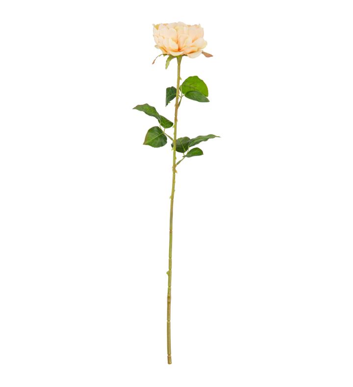 65cm Single Rose Pink Single Stem Flower