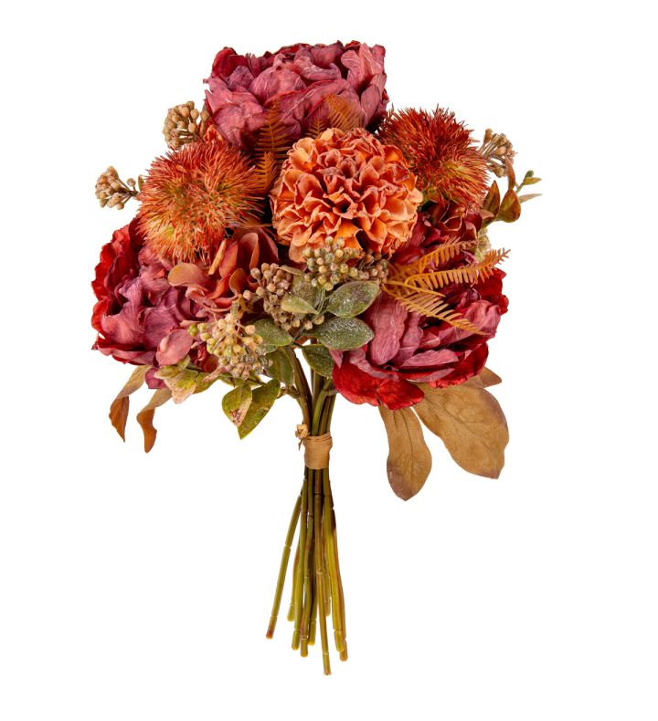 Peony Heritage Mixed Bouquet Vintage Wine Bunch Flowers