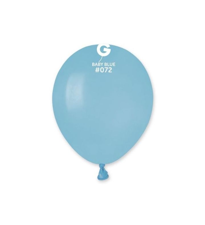5" Gemar Baby Blue 072 Latex Balloons 50ct