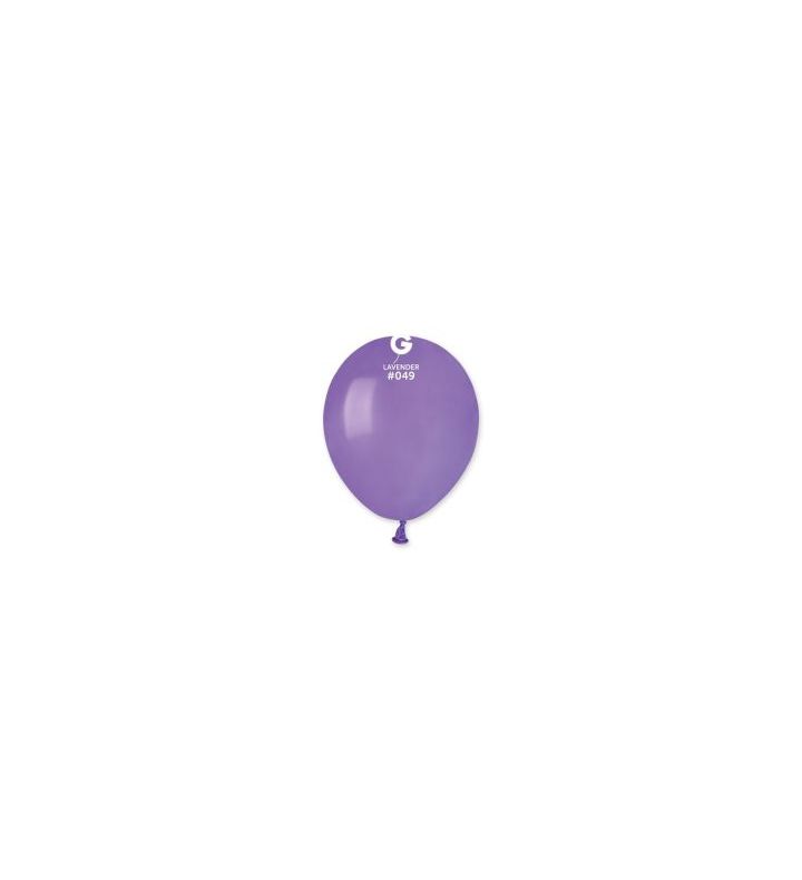 5" Gemar Lavender 049 Latex Balloons 50ct