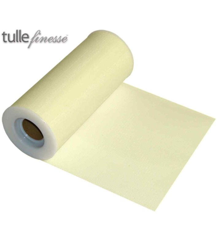 Tulle 6" x 25y Cream