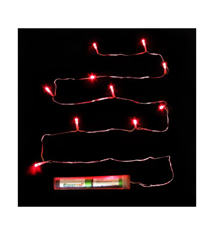 Décor Lites Submersible 10 Light Set Red