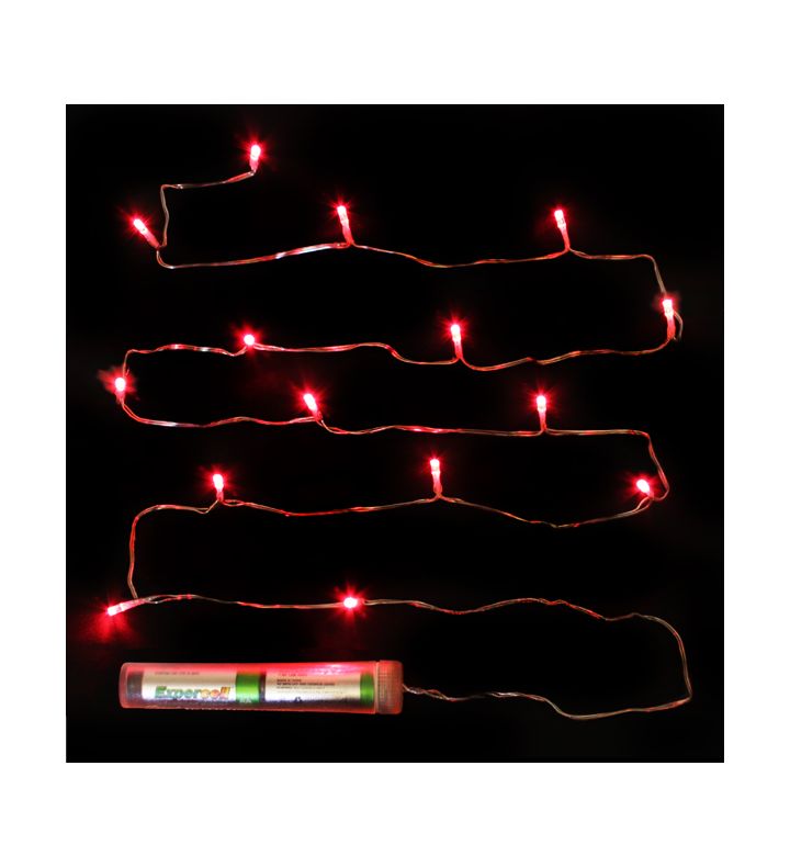 Décor Lites Submersible 15 Light Set Red