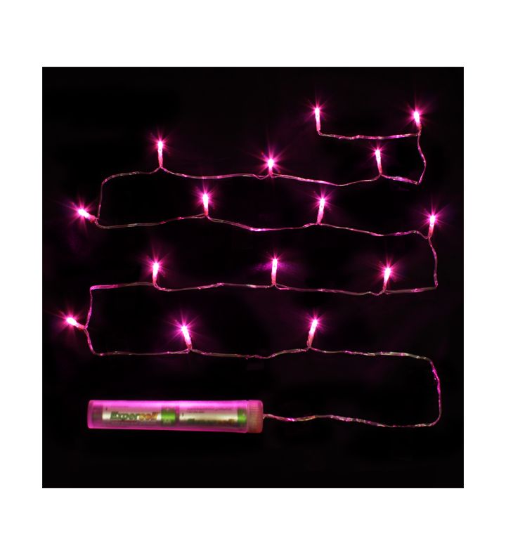 Décor Lites Submersible 15 Light Set Fuchsia