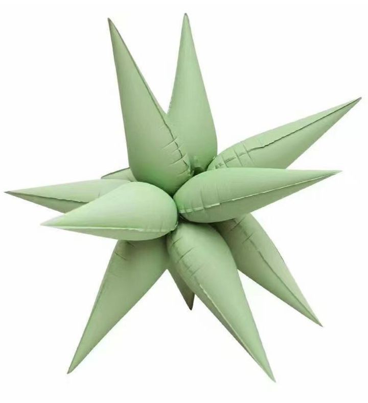 63.5cm Pastel Mint Green Starburst Bamboo Party Foil Balloon