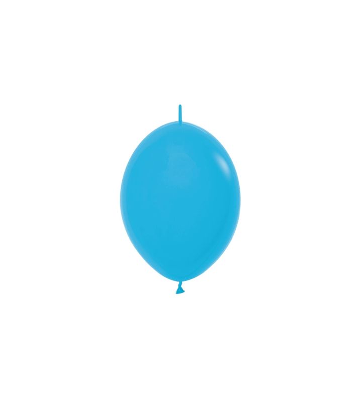 6" Sempertex Link Blue 040 Latex Balloons 50ct