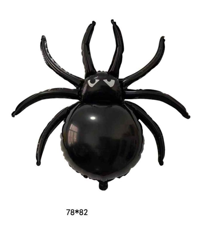 82cm Bamboo Party Black Spider Air Fill Foil Balloon