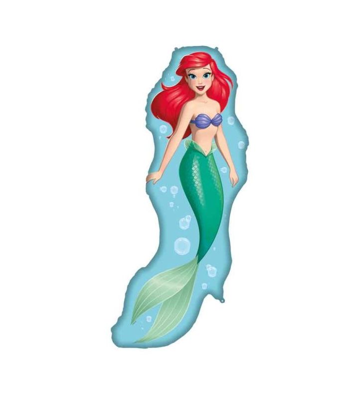 Ariel Princess Mermaid Disney Shape 64 x 85cm Foil Balloon 