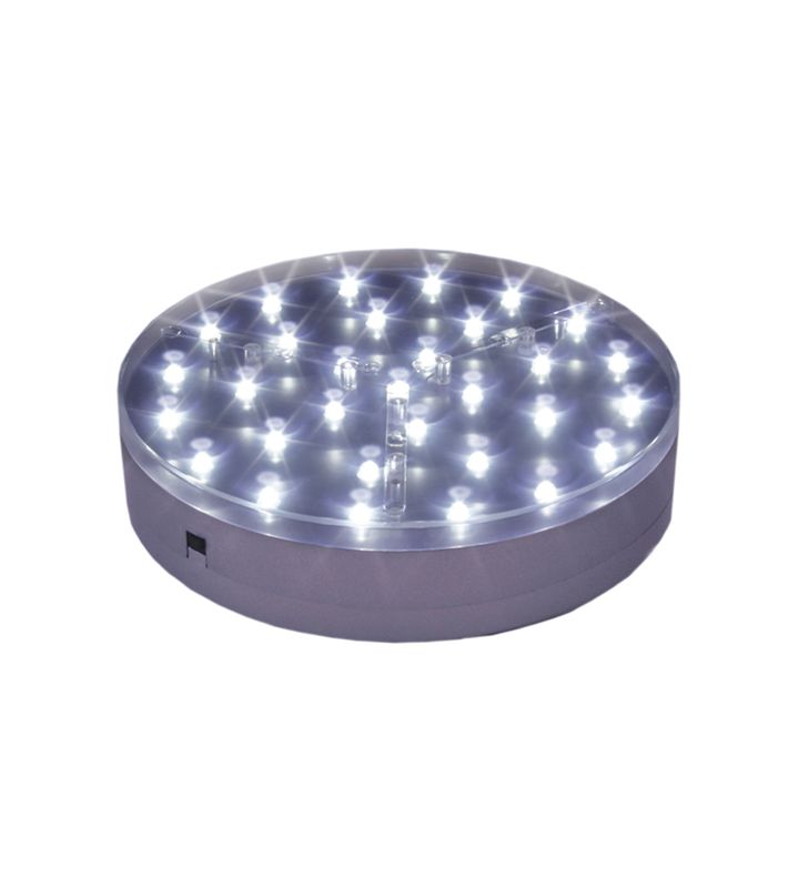 4" Silver BaseLite™ 9 Super Bright LED White