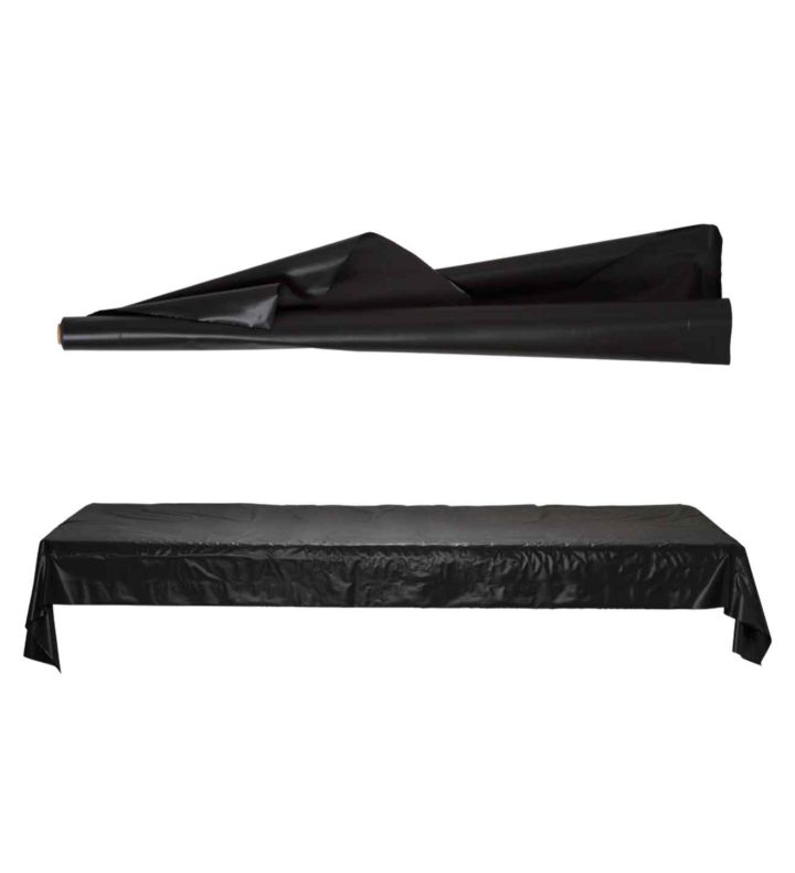 Black Solid Table Roll 1m x 30.5m