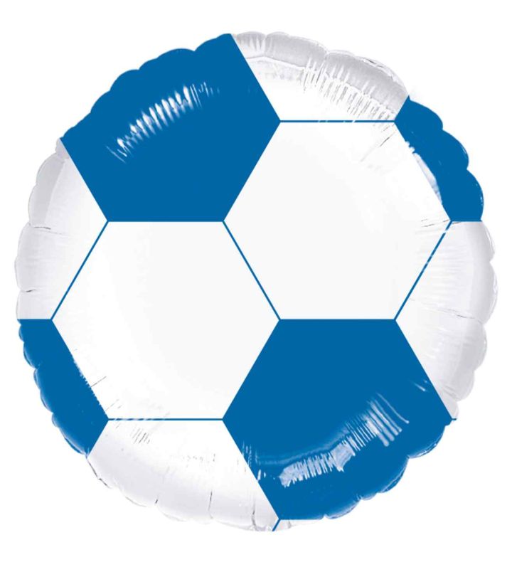 18" Blue Football Foil Balloon