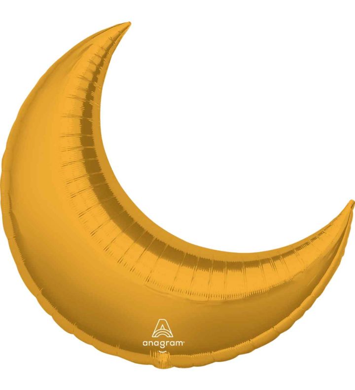 36" Curve Gold Foil Balloon 3PC