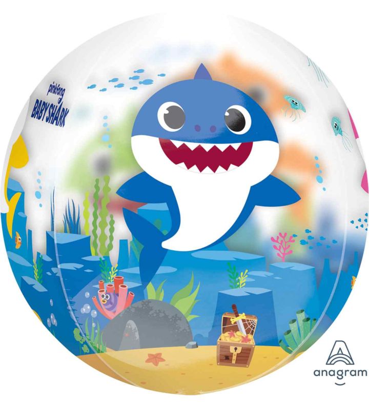 15" Baby Shark Clear Orbz