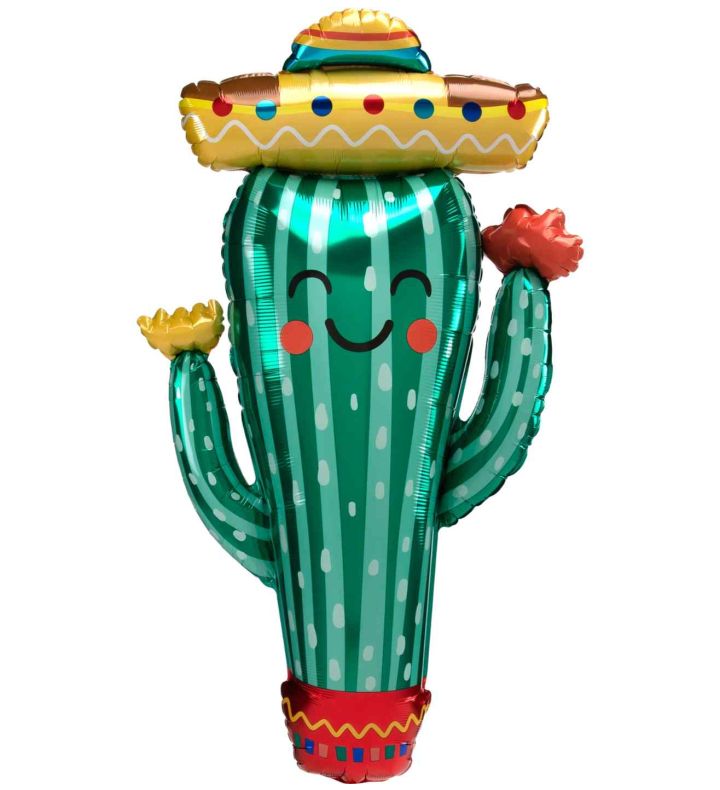 Fiesta Cactus Supershape Foil Balloon