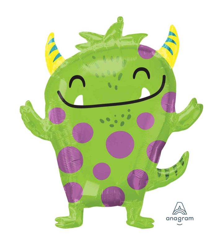 Happy Monster Supershape Foil Balloon