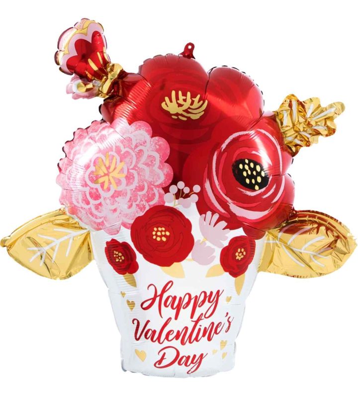 Painted Flowers SuperShape Foil Balloon