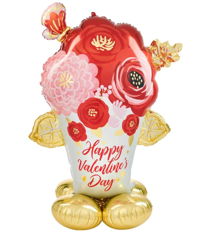 Painted Flowers Airloonz Foil Balloon