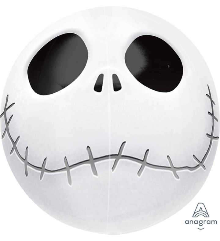 15" Anagram Jack Skeleton Orbz Foil Balloon