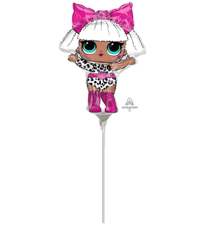 Mini LOL Diva Anagram Foil Balloon
