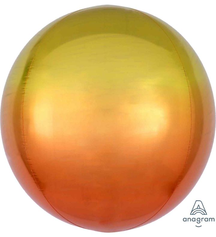 15" Ombre Yellow & Orange Orbz