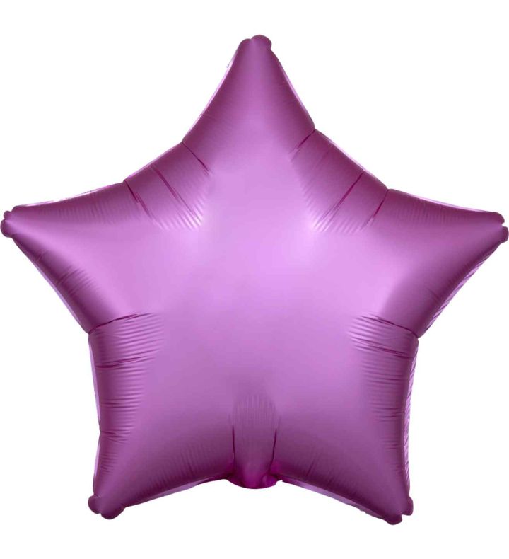 17" Flamingo Star Satin Luxe Foil Balloon - Unpackaged
